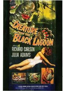Creature Black Lagoon Poster. Walls, Doors, Windows  Decorations.
