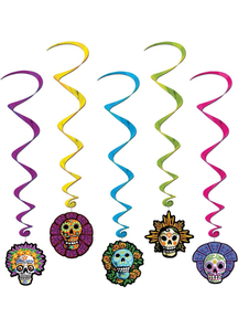 Day Of The Dead Whirls. Holiday Decoration.