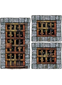 Dungeon Dweller. Walls, Doors, Windows Decorations.