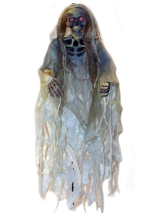 Gauzy Skeleton With Light Up Eyes