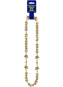 Gold Beads. Graduation Decorations.
