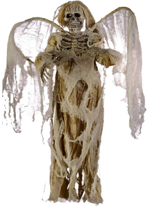 Hanging Ivory Angel Of Death.  Halloween Props.
