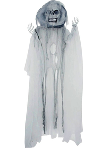 Hanging White Reaper Ghost.  Halloween Props.
