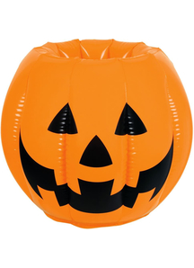 Inflatable Jack Lantern Cooler. Halloween Table Decoration.