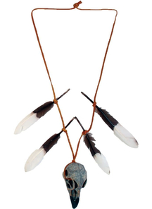 Native Warrior Skull Necklace