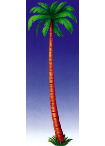 Palm Tree Cutout. Holiday Decorations.