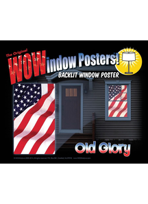 Patriotic Window Poster.