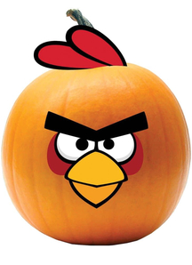 Red Angry Bird Push-In. Halloween  Decoration.