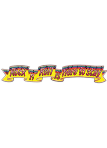 Rock And Roll Retro Banner