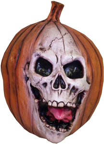 Skull Pumpkin. Halloween  Decoration.