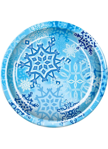 Snowflake Plates. Christmas Decorations.