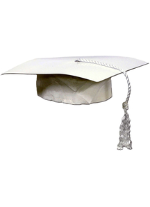 White Graduation Cap.