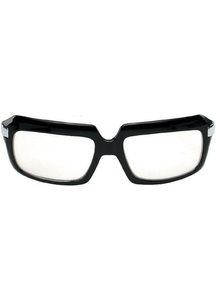 Glasses 80'S Scratcher Blk Clr - 15343