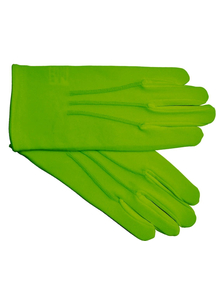 Gloves Nylon W Snap Neon Yello