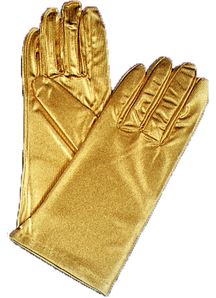 Gloves Reg Metallic Gold