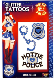 Hottie Police Glittr Tatto