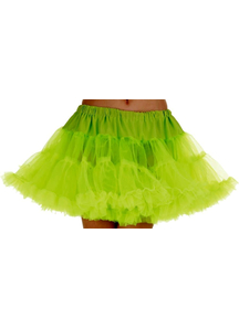 Petticoat Tutu Adlt Neon Green
