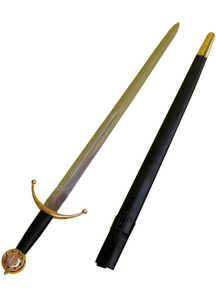 Sword Medieval And Scabbard - 15611