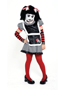 Skull Rag Doll Child Costume