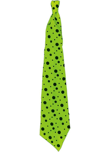 Tie Neon Long Lime Green