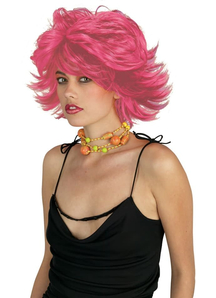 Choppy Pink Wig For Women