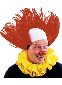 Funny Clown Wig Red