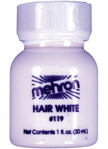 Hair White 1 Oz Plastic Bottle
