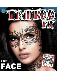 Lace Face Tattoo