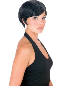 Pixie Space Girl Black Wig For Women