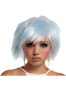 Punky Fairy Wig White-Blue