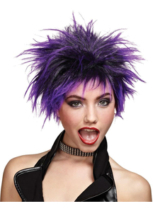 Purple Wig For Punker Chick