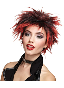 Red Wig For Punker Chick