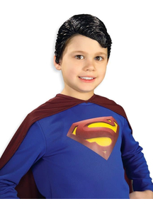 Superman Vinyl Wig For Children