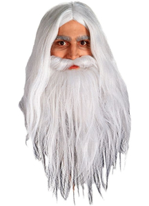 White Wig And Beard For Gendalf Costume