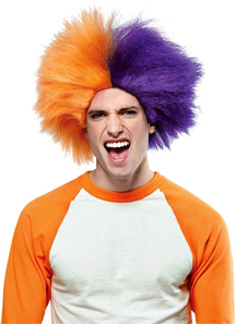 Wig For Sports Fun Orange Purple