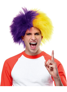 Wig For Sports Fun Purple Gold
