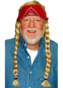 Wig The Old Hippie With Bandana
