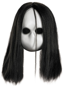 Blank Black Eyes Doll Mask For Halloween