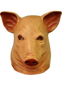 Blood Pig Latex Mask For Adults
