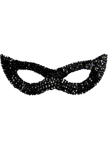 Cat Mask Sequin Black For Adults