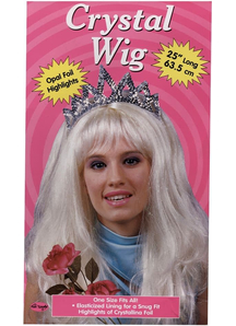 Crystal Blonde Wig For Adults
