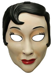 Emo Girl Plastic Mask For Adults