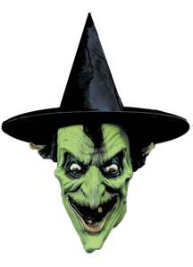 Green Witch Mask For Halloween