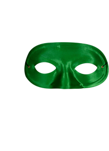Half Domino Mask Green For Adults