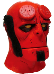 Hellboy Latex Mask For Adults