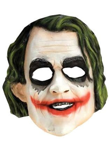 Joker 3/4 Vinyl Mask For Children