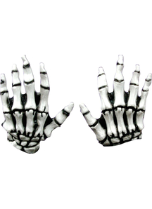 Junior Skeleton White Latex Hands For Adults