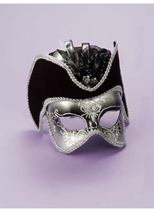 Masquerade Silver Venetian Mask