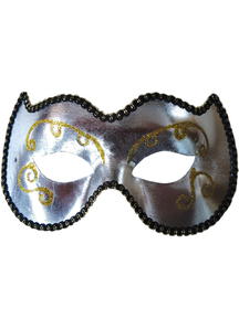 Opera Eye Mask Silver/Gold For Masquerade