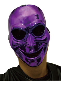 Sinister Ghost Purple Mask For Halloween